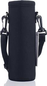 img 4 attached to 🥤 AUPET Insulated Neoprene Water Bottle Carrier Bag with Adjustable Shoulder Strap - Ideal for Stainless Steel, Plastic Bottles, Sport and Energy Drinks - 500ML Capacity