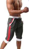 biylaclesen running shorts sweatpants athletic sports & fitness logo