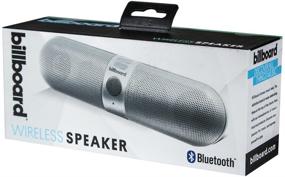 img 1 attached to 🔊 Ощутите погружающий звук с Bluetooth-колонкой Billboard BB784 в стильном металлическом серебристом дизайне