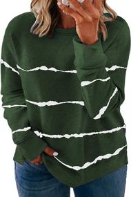 img 3 attached to Happy Sailed Striped Sweatshirt Pullover Sports & Fitness