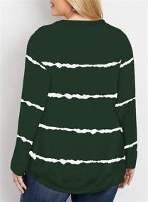 img 2 attached to Happy Sailed Striped Sweatshirt Pullover Sports & Fitness