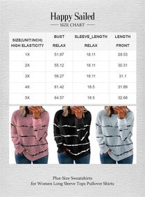 img 1 attached to Happy Sailed Striped Sweatshirt Pullover Sports & Fitness