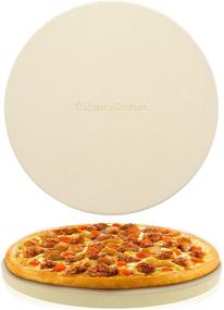 img 4 attached to 🍕 Culinary Couture 15 Inch Round Pizza Stone for Grill and Oven - 3/4" Thick - Pizza Grilling Stone for Oven and BBQ Grill - Includes Pizza Recipes E-Book