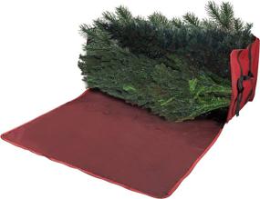 img 2 attached to 🎄 Christmas Storage Bag Large for 7.5 Foot Tree - Elf Stor Heavy Duty Canvas, Red