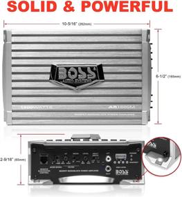 img 1 attached to 🚗 Powerful Car Amplifier: BOSS Audio Systems AR1500M - 1500 Watts Max Power, Class AB, Monoblock, Mosfet Power Supply