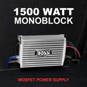 img 3 attached to 🚗 Powerful Car Amplifier: BOSS Audio Systems AR1500M - 1500 Watts Max Power, Class AB, Monoblock, Mosfet Power Supply