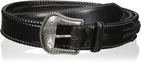 img 1 attached to 🖤 Nocona Men's Hand Black Wipstitch: Premium Men's Accessories for Style!