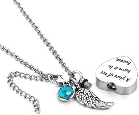 img 3 attached to 💎 LoEnMe Birthstone Boys' Jewelry: Stunning Necklace for Cremation Remembrance