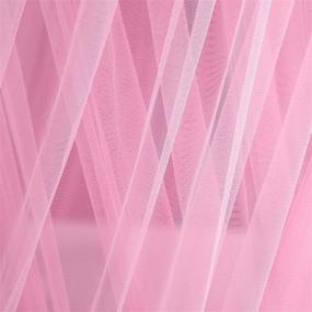 img 1 attached to Mengersi Pink Mosquito Net Bed Canopy Curtains with Stars – Perfect Bedroom Decoration for Girls and Kids, Fits Single to King Size Beds