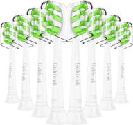 🔌 8 pack replacement brush heads for philips sonicare: compatible with diamondclean 4100 5100 6100 c2 c3 w2 hx6064 electric toothbrushes logo