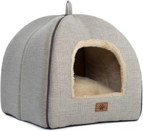 img 4 attached to 🐱 WindRacing Cat Bed for Indoor Cats - Cozy Cat Cave Bed House with Washable Cushioned Pillow, Self Warming and Soft Kitten Beds, Cat Furniture