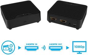 img 3 attached to Nyrius WS55 Wireless HDMI Video Transmitter & Receiver for HD 1080p Video Streaming & Digital Audio from A/V Receiver, Cable/Satellite Box, Blu-ray, PC to TV/Projector