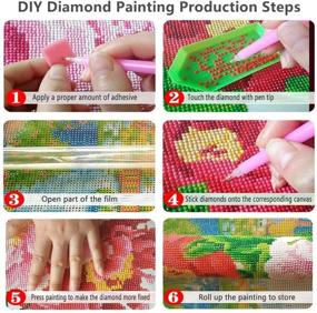 img 1 attached to 💜 Enhance Your Home Décor with DIY 5D Diamond Painting Set - Purple Fairy: Full Diamond Embroidery Pictures Arts Craft 30x30cm