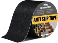 👣 high traction grip tape - heavy duty non slip tape for outdoor/indoor stairs, waterproof & durable - 4" x 36ft, triple layer adhesive - black logo