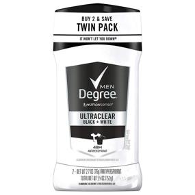 img 4 attached to 👕 Degree Men UltraClear Antiperspirant: Defends Against Deodorant Stains, Black + White Protection, 2.7 oz, 2 Count