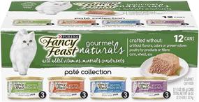 img 4 attached to 🐱 Delicious Purina Fancy Feast Grain Free Gourmet Naturals Pate Wet Cat Food Variety Pack - 12 Count, 3 oz. Cans