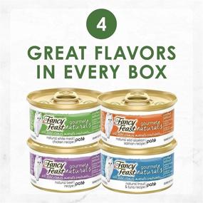 img 3 attached to 🐱 Delicious Purina Fancy Feast Grain Free Gourmet Naturals Pate Wet Cat Food Variety Pack - 12 Count, 3 oz. Cans