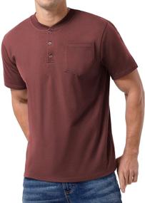 img 3 attached to QUALFORT Henley Shirts Sleeve Casual