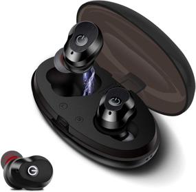 img 4 attached to 🎧 ParaPace True Wireless Earbuds: Sport Bluetooth 5.0 TWS Headphones with Noise Cancelling, Deep Bass, and IPX5 Waterproof - 40H Playtime Headset (Black)