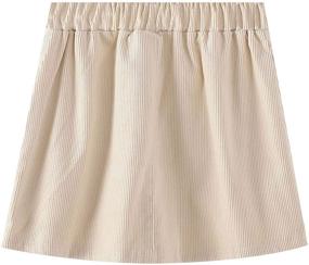 img 3 attached to WELAKEN Corduroy Toddler Fashion Bottoms Girls' Clothing in Skirts & Skorts