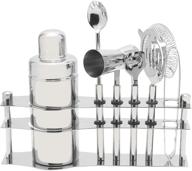 6-piece stainless steel mikasa stand set logo