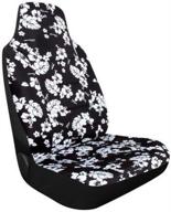 🏝️ pilot automotive sc-419e hawaiian black high back auto seat cover logo