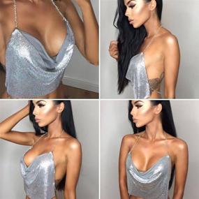 img 3 attached to 💃 Stunning Sequins Blackless Clubwear Accessories: Women's Jewelry by Fstrend