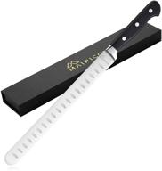 🔪 mairico premium 11-inch stainless steel carving knife - ultra sharp ergonomic design - perfect for precision slicing of roasts, meats, fruits, and vegetables logo