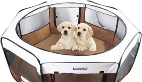 img 2 attached to Portable Doggie, Puppy, Cat, 🐾 Kitten Play Pen - Fabulous Pet