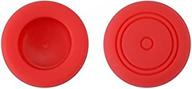 🎮 enhance your gaming experience with ambertown analog controller gamepad thumb stick grips for nintendo switch ns controller joy-con (red) logo
