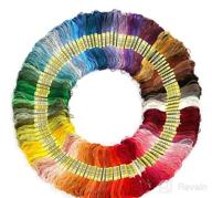 img 1 attached to 🌈 Rainbow Color Embroidery Floss Set - 50 Skeins | Cross Stitch Thread | Cotton Friendship Bracelet String | Craft Yarn for Bracelets, Cross Stitch, and Embroidery Projects review by Doris Tran