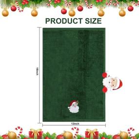 img 3 attached to 🎄 Christmas Hand Towels: 3 Pack Decorative Dish Towels Set with Embroidered Holiday Design - Perfect Gift Set for Drying, Cleaning, Cooking & Baking!
