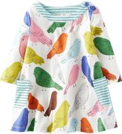 👗 adorable colorfulbird toddler girls' clothing: cartoon applique leggings logo