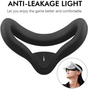 img 2 attached to Colohas VR Interfacial Silicone Cover Face Cover For Oculus Quest 2 Sweat Guard Anti-Leakage Cushion Pad (Black)