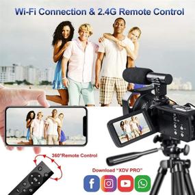 img 2 attached to Camcorder Vlogging Digital YouTube Microphone Camera & Photo for Video