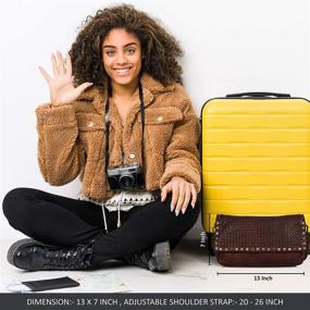 img 1 attached to 👜 Съемные женские сумки и бумажники - кожаные коричневые плечевые сумки