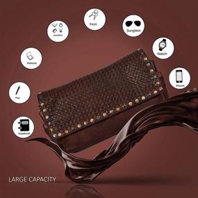 img 2 attached to 👜 Съемные женские сумки и бумажники - кожаные коричневые плечевые сумки