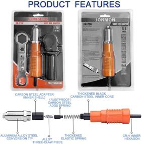 img 2 attached to Адаптер для электрического заклепочного пистолета Riveter Blind