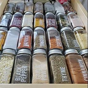 img 2 attached to 🏷️ Talented Kitchen 134 Spice Jar Labels: White All Caps Spice Names + Numbers for Easy Rack Organization