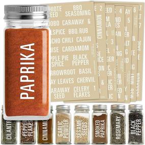 img 4 attached to 🏷️ Talented Kitchen 134 Spice Jar Labels: White All Caps Spice Names + Numbers for Easy Rack Organization