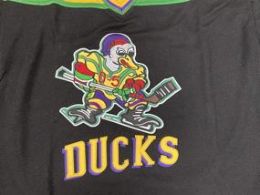 img 1 attached to 🦆 Official Charlie Conway #96 Mighty Ducks Adam Banks #99 Ice Hockey Movie Jersey