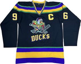 img 3 attached to 🦆 Official Charlie Conway #96 Mighty Ducks Adam Banks #99 Ice Hockey Movie Jersey