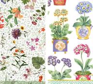 convenient caspari hankies: 6-pack pocket or purse 🌸 tissue packets in english country garden & primroses design logo