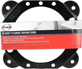 img 1 attached to 🚽 Danco 88904 Toilet Flange Repair Ring: Steel, [Finish], for 1/4 in or 5/16 in Closet Bolts