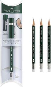img 4 attached to 🖊️ Набор карандашей Faber-Castell Perfect Pencil - Castell 9000, 3 заправки, карандаш №2, точилка и удлинитель для карандаша