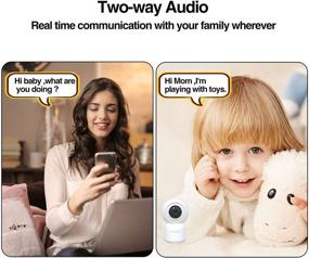 img 2 attached to 📷 Joustory Smart WiFi Indoor Security Camera, Wireless 1080P Pet Nanny Baby Monitor with Pan/Tilt/Zoom, Night Vision, Motion Detection, 2 Way Audio, and 2.4G WiFi