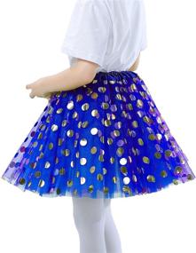 img 2 attached to 👗 Tutu Skirt for Girls Kids Toddlers - 5 Layer Tulle Multicolor Princess Ballet Party Dress (2-8 Years)