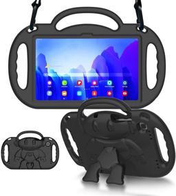 img 4 attached to 📱 MENZO Samsung Galaxy Tab A7 10.4-inch Kids Case 2020 Release, Galaxy Tab A7 Case, Lightweight Shockproof Shoulder Strap Handle Stand Case for Samsung Galaxy Tab A7 10.4” (SM-T500/T505/T507), Black