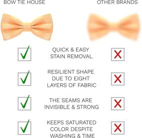 img 2 attached to 👔 Timeless Style: Classic Pre Tied Bow Tie House Boys' Accessories for the Perfect Bow Tie Look