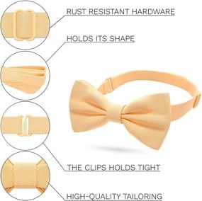 img 3 attached to 👔 Timeless Style: Classic Pre Tied Bow Tie House Boys' Accessories for the Perfect Bow Tie Look